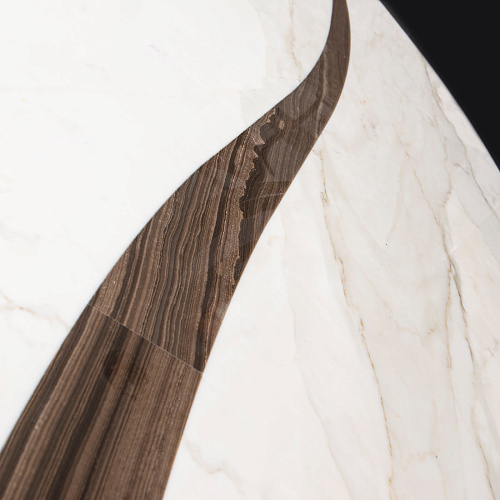 Leaf Marble-Top Italian Dining Table