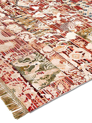 Dragon Hand-Knotted Silk / Wool Rug