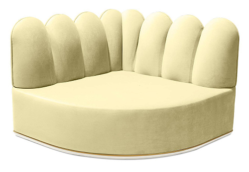 Fluffy Cloud Yellow Sofa