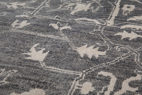 Heriz Grey Handwoven Luxury Rug