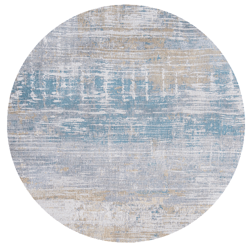 Deep Blue Round Rug
