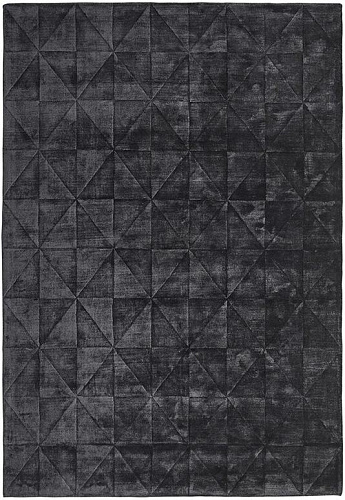 Triangles Tufted Dark Grey Rug