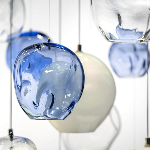 Blue Motion Murano Chandelier