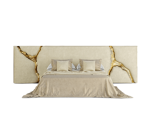 Fissure White Designer Headboard