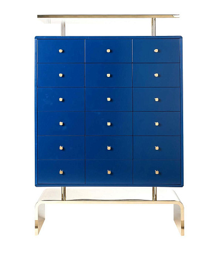 Royal Blue Statement Cabinet