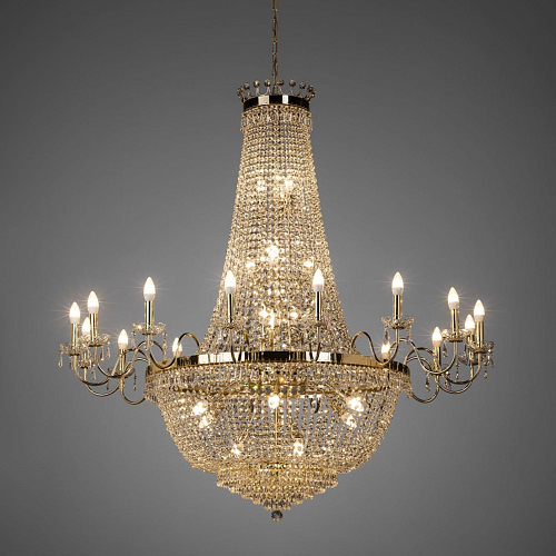 Luxury Soft Gold Crystal Chandelier