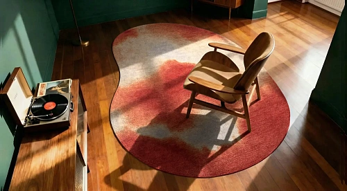 Rust Premium Flatwoven Rug