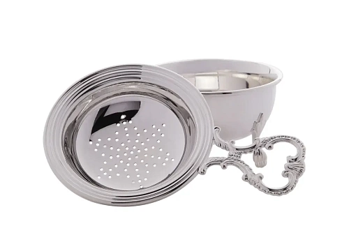 Silver-Plated Tea Strainer