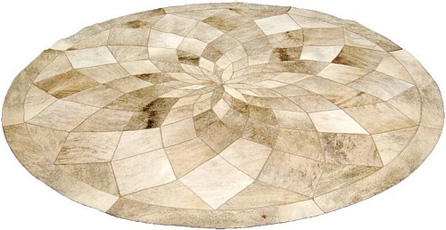 Chariot Circle Luxury Cowhide Rug