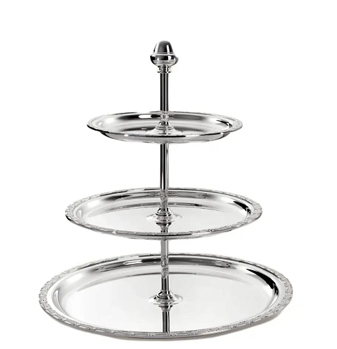 Three-Tier Silver-Plated Cake Stand