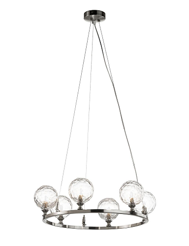 Nickel Hand-Cut Crystal Chandelier