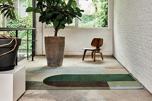 Ombres Emerald Green Rug