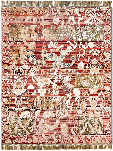 Dragon Hand-Knotted Silk / Wool Rug