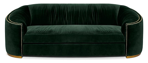 Premium Comfort Deep Green Curved Royal Sofa