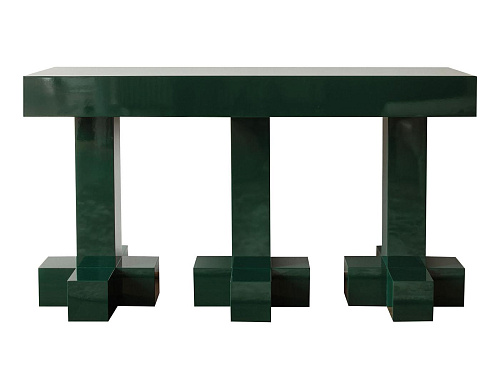 Green Glossy Console