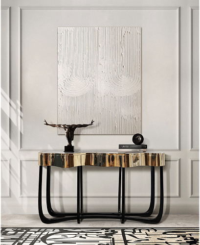 Serpentine Gold Luxe Console