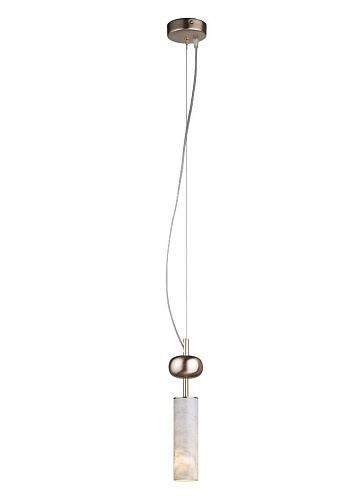 Carrara Marble Soft Gold Pendant