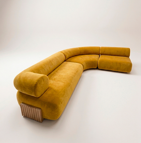Carmel Yellow Modular Sofa
