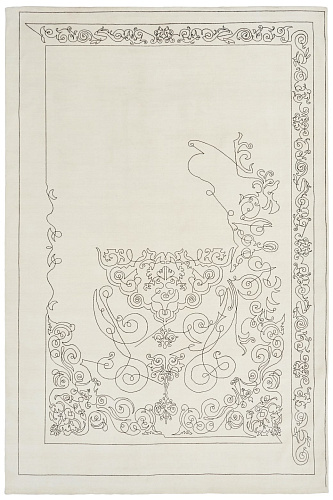 One-Stroke Wool Rug