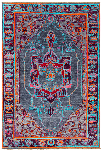 Wool / Silk Oriental Designer Rug