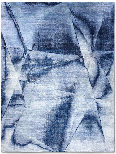 Navy Blue Handwoven Luxury Rug