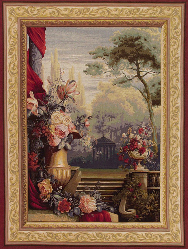 Bouquet and Garden Woven Tapestry