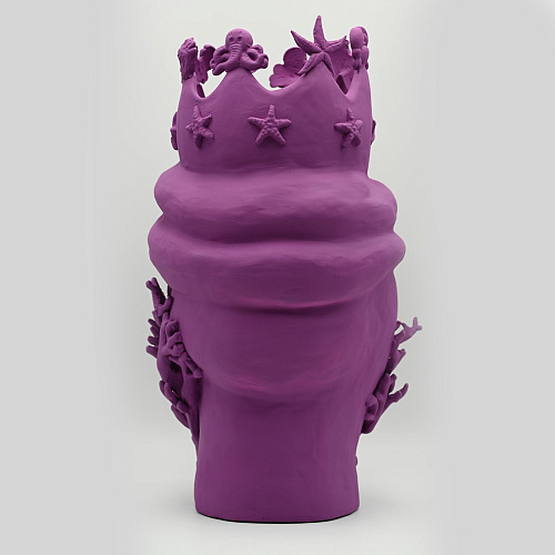 Purple Moor's Head Artisan Piece