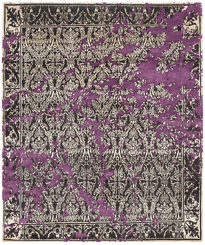 Hand-woven Purple Luxurious Rug Alcazar