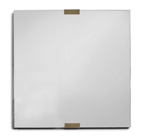 Bronze-Edged Leather Luxe Mirror