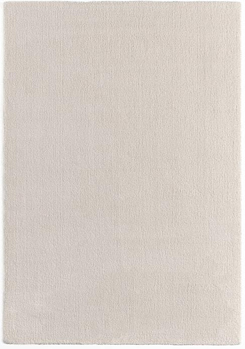 Plain Machine Washable Creme Rug