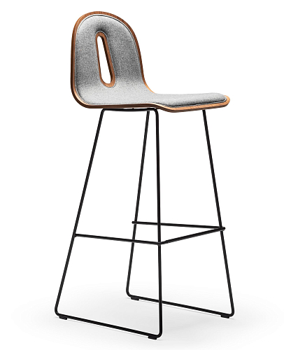 Gotham Woody Grey Bar Stool