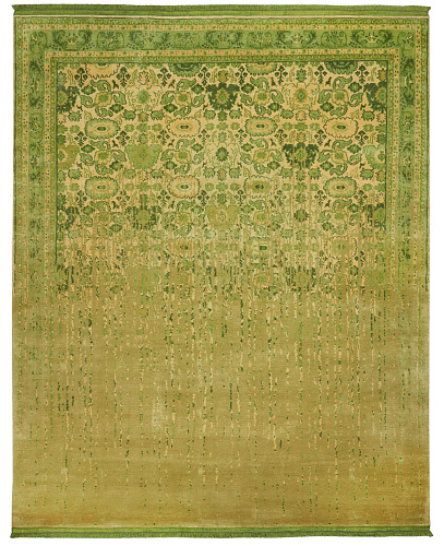 Bidjar Hand-woven Green Luxurious Rug