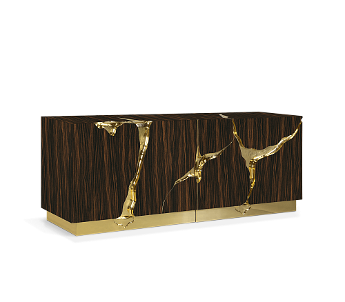 Brown & Gold Luxury Sideboard