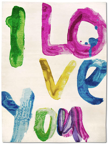 I love You Luxury Hand-Woven Rug