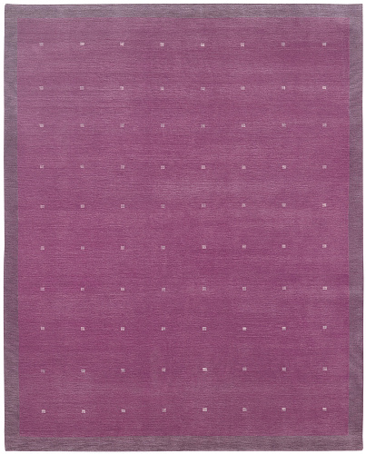 Symbol Border Purple Luxury Hand-woven Rug