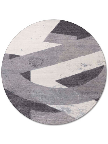Round Original Hand-Woven Exquisite Rug