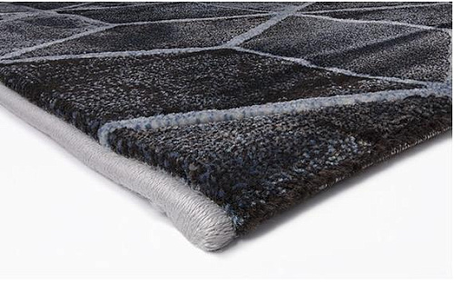Geometric Grey Modern Rug