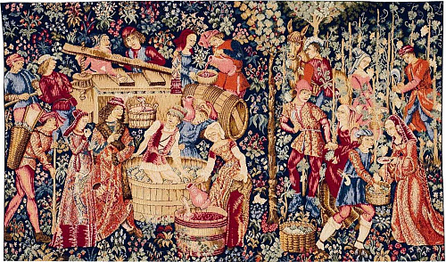 Harvest Horizontal Woven Tapestry