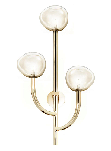Honey Glass 3-Light Wall Sconce