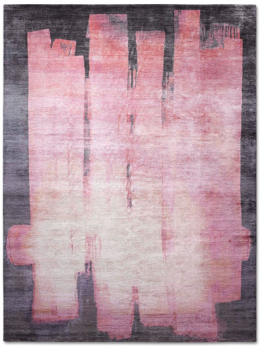 Hexagon Pink Hand-Woven Exquisite Rug