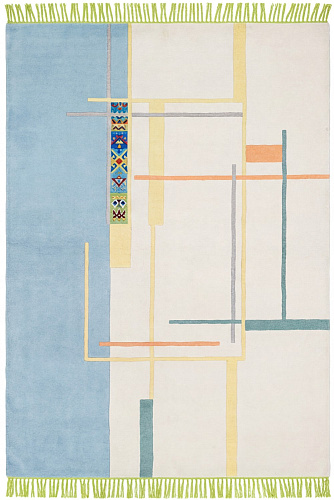 Linear Atlas Blue Artisan Rug