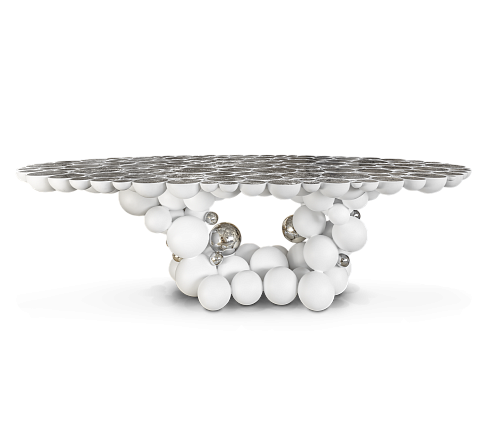 White Luxe Dining Table