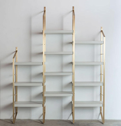 Multi-Level Wooden Shelf