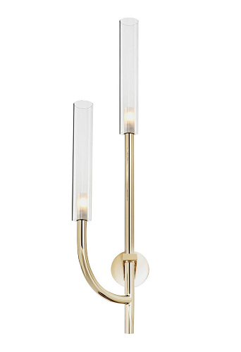 Gold Pyrex Glass Wall Sconce