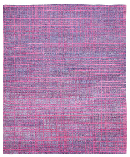 Grid Purple Luxurious Rug