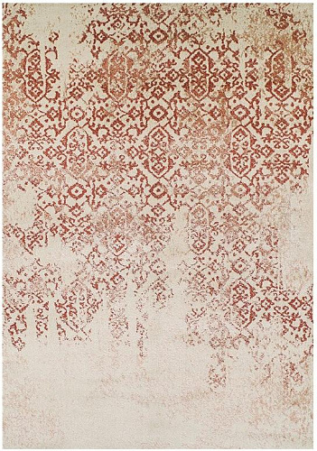 Vintage Beige & Red Rug