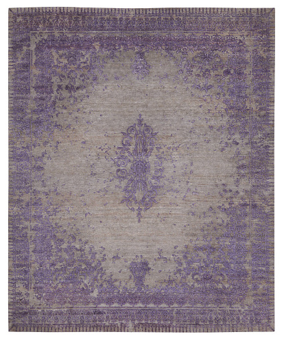 Ferrara Purple Medallion Luxurious Rug