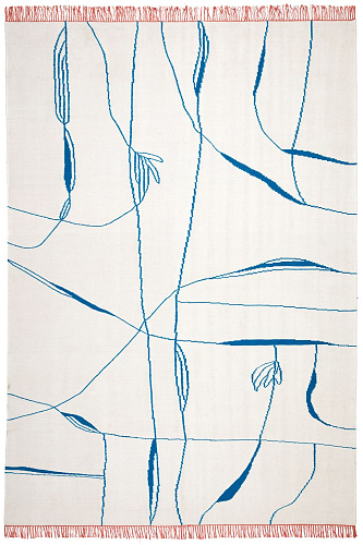 Ravie Rouge Designer Wool Rug