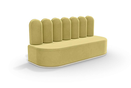 Fluffy Cloud II Yellow Sofa