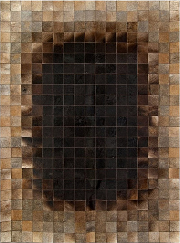 Mosaic Brown Luxury Cowhide Rug